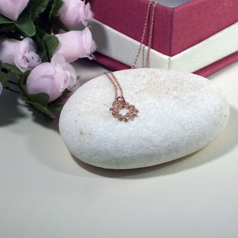 Olive Branch Necklace Greek Gold Leaf Olive Branch Charm Etsy