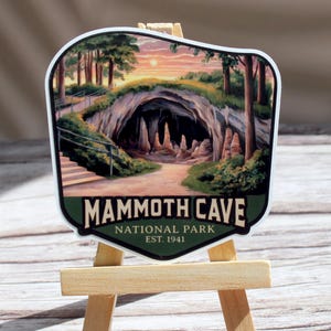Mammoth Cave National Park Sticker, Decorate your Water Bottle or Laptop with our Mammoth Cave vinyl sticker, Cute summer vacation souvenir