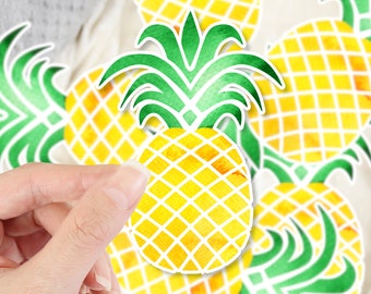 Pineapple Sticker, Laptop Sticker, Phone Sticker, Die cut sticker, Water bottle sticker, Vinyl sticker