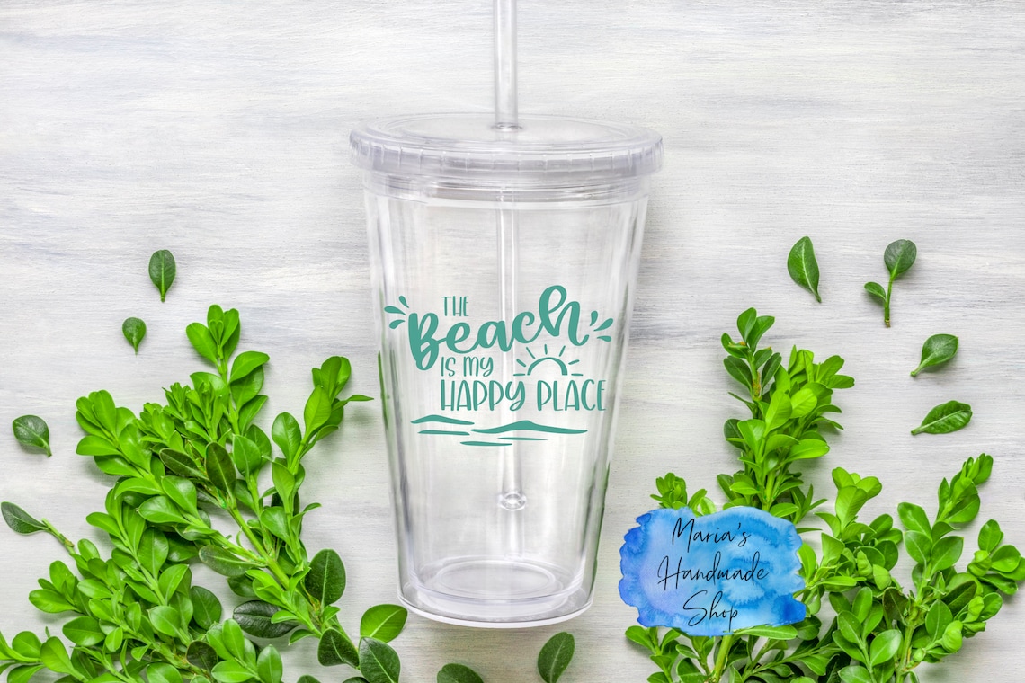 The Beach is My Happy Place Decal the Beach is My Happy Place Etsy