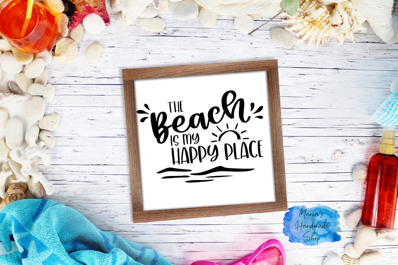 The Beach is My Happy Place Decal the Beach is My Happy Place Etsy
