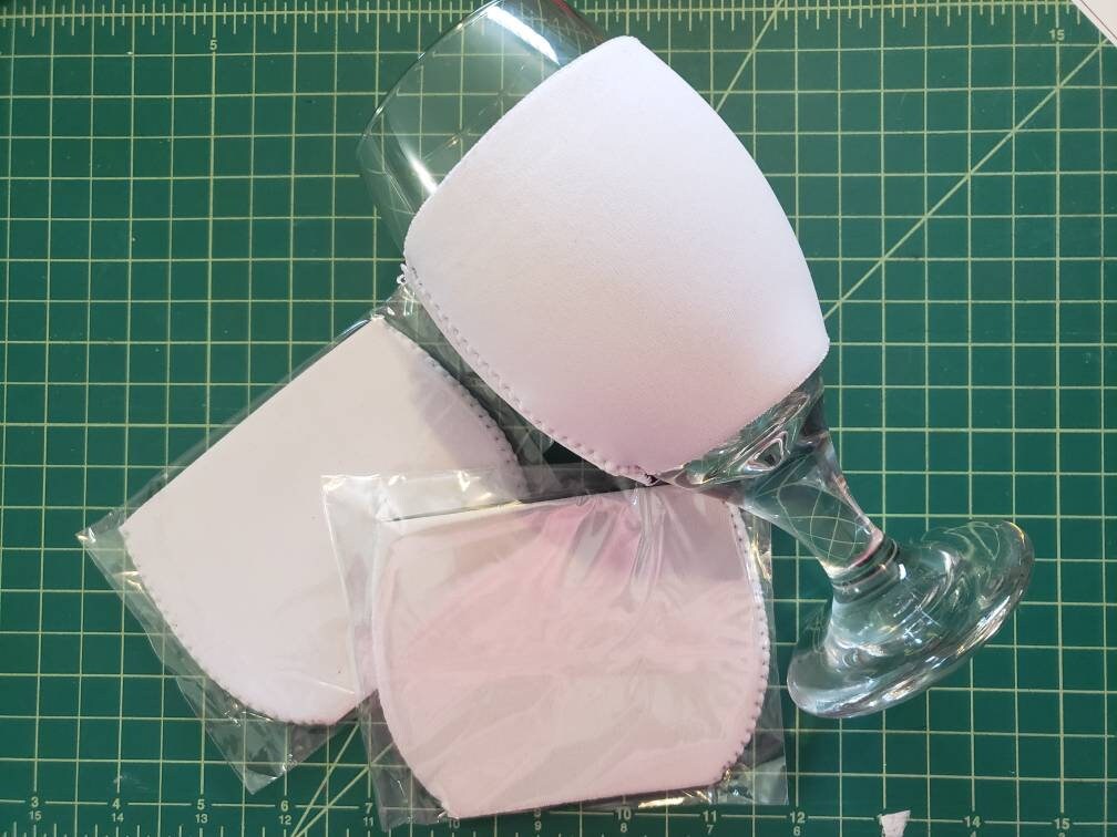 Wine Glass Cooler Sublimation Blank Neoprene Sublimation Blank Wine