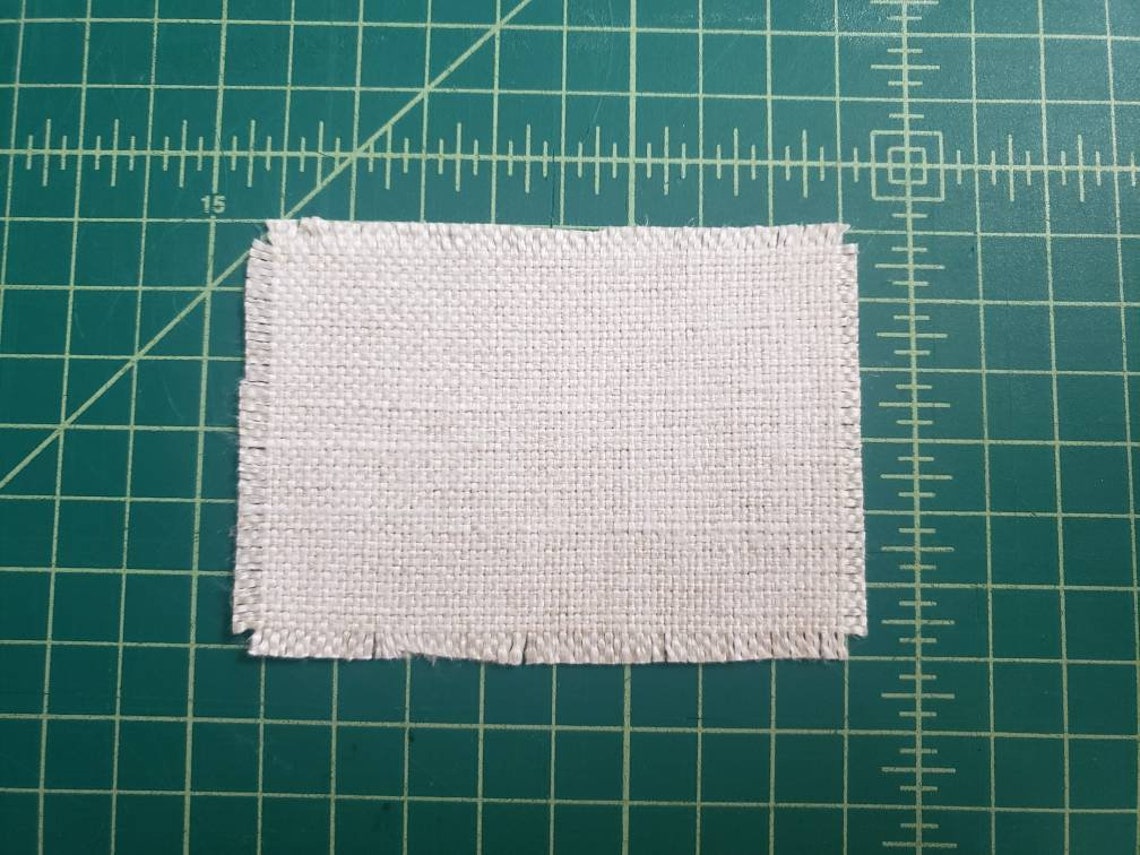 Raggy Sublimation Hat Patch Blank Frayed Polyester Linen Etsy