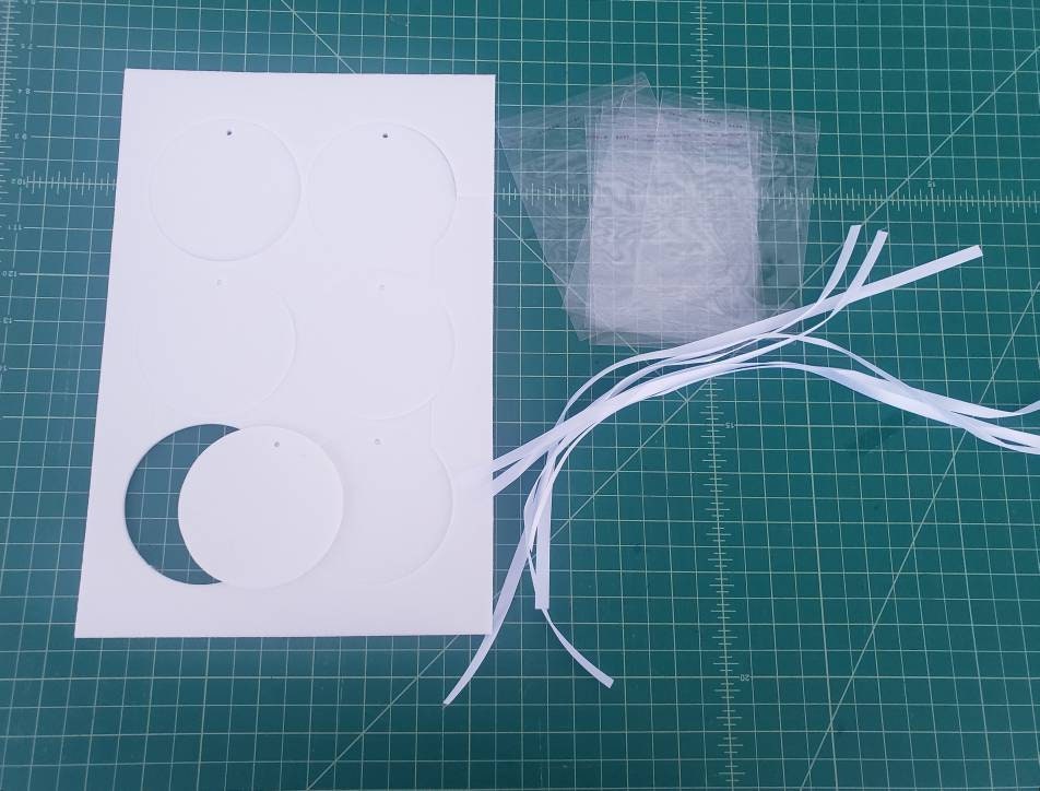 Sublimation Blank DIY Air Fresheners, Circle Felt Air Freshener Sheet