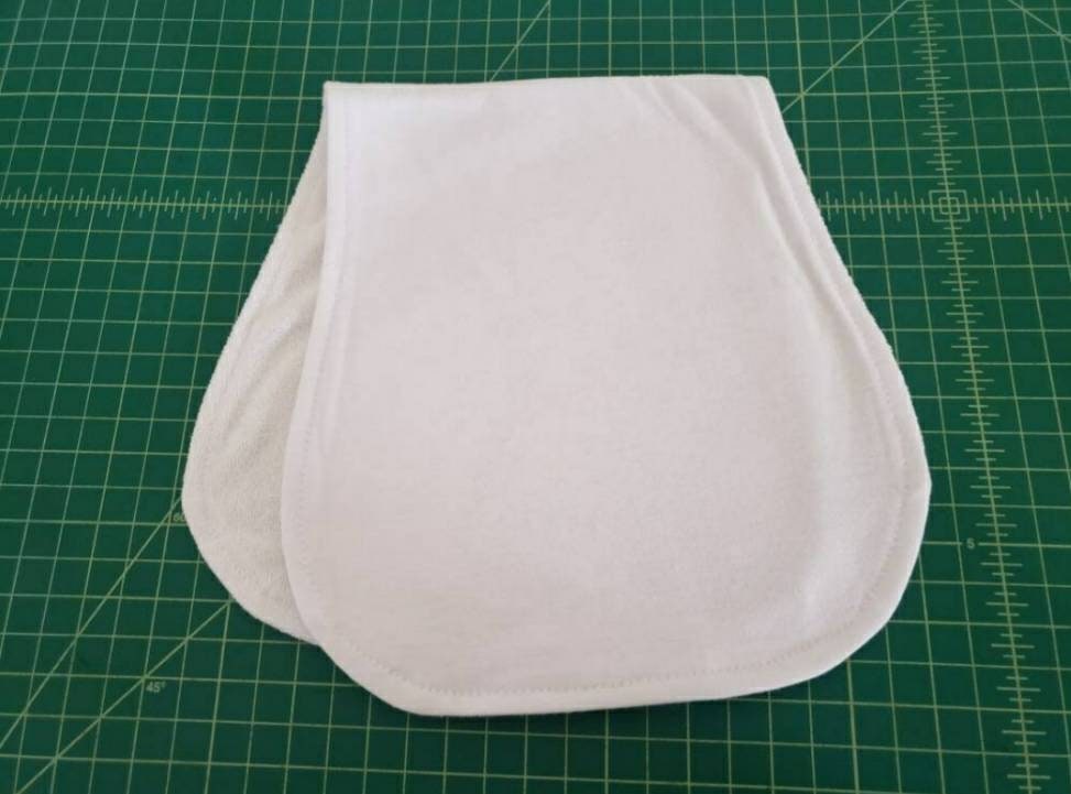 Sublimation Blank Baby Bib and Burp Cloth Set, Polyester Bib Burp Cloth