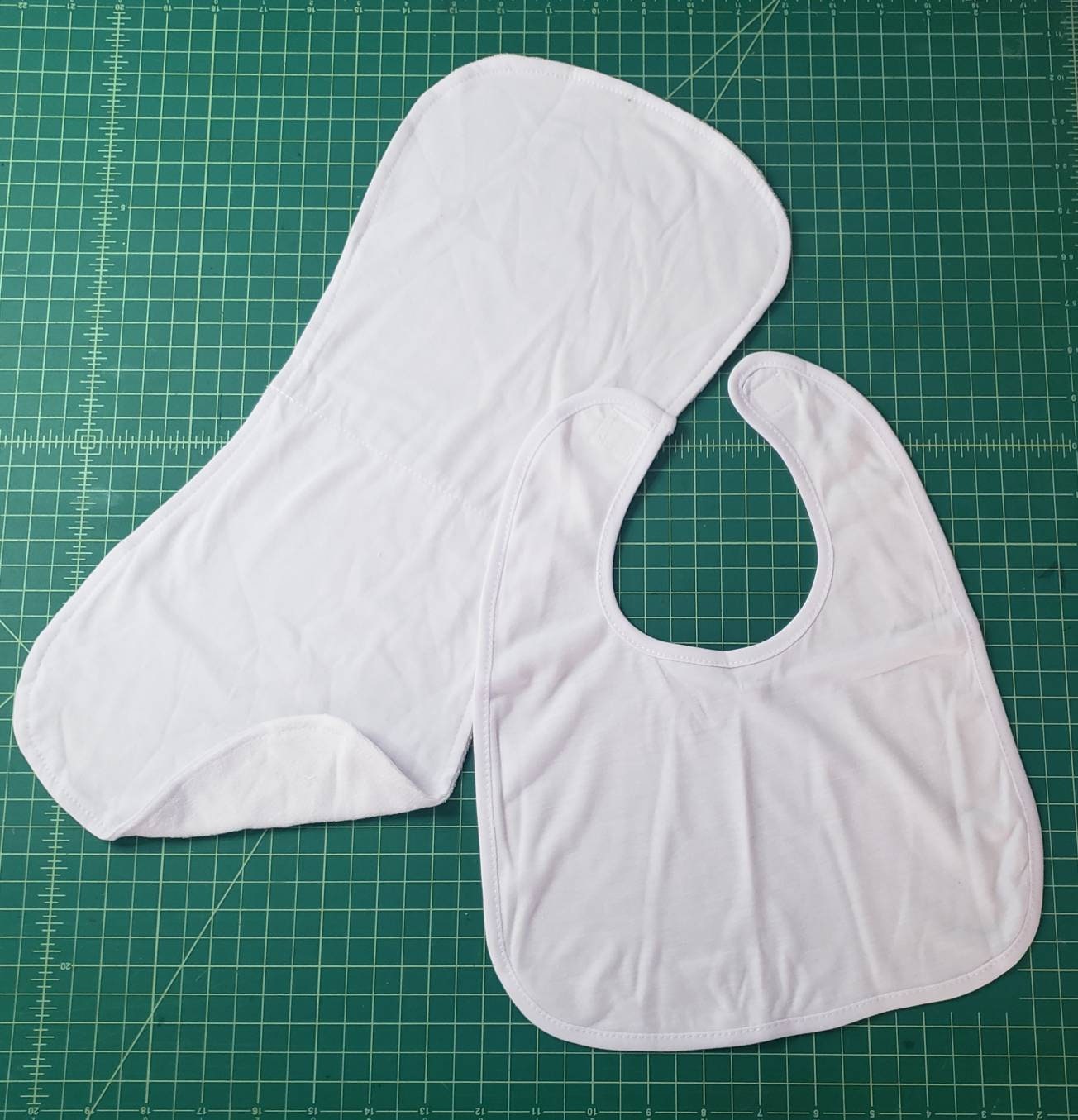 Sublimation Blank Baby Bib and Burp Cloth Set Polyester Bib Etsy