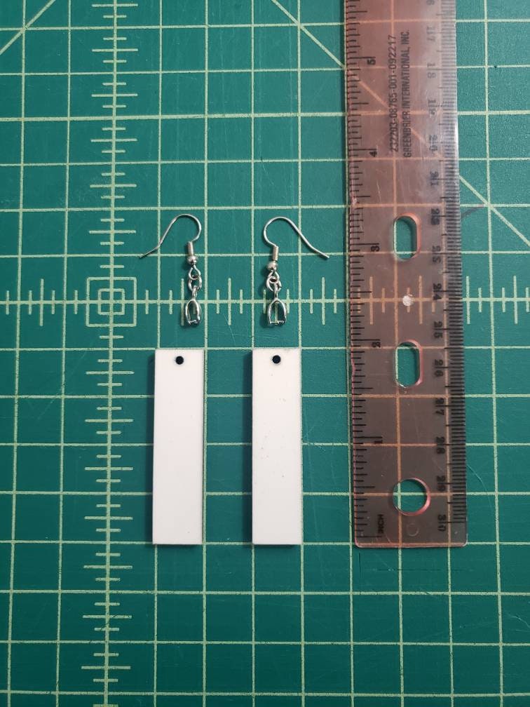 MDF Sublimation Blank Earrings Double Sided Heart Sublimation Blanks