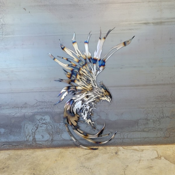 Phoenix Metal Wall Art Etsy