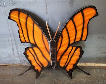 Monarch Butterfly Metal Wall Art: Custom Steel Decor