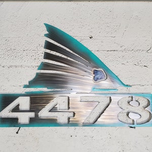 Redfish Tail red drum red fish Monogram house number sign metal art fish wall art metal decor  fishing trophies nautical gift