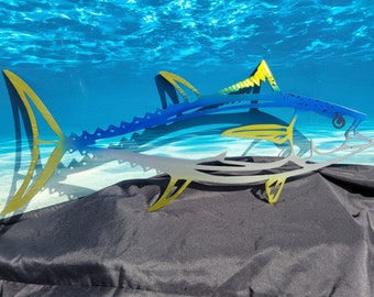tuna metal wall art fish decor custom art work steel or aluminum