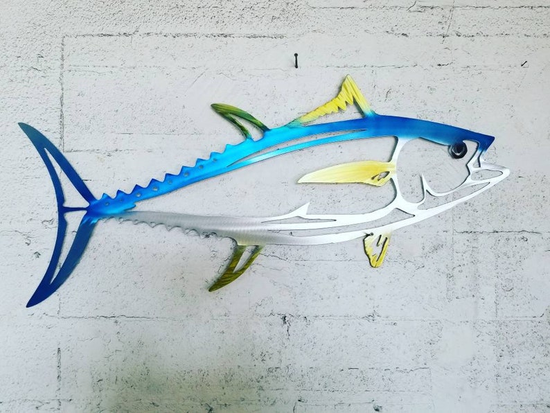 Tuna Metal Wall Art Fish Decor Custom Art Work Steel or Etsy