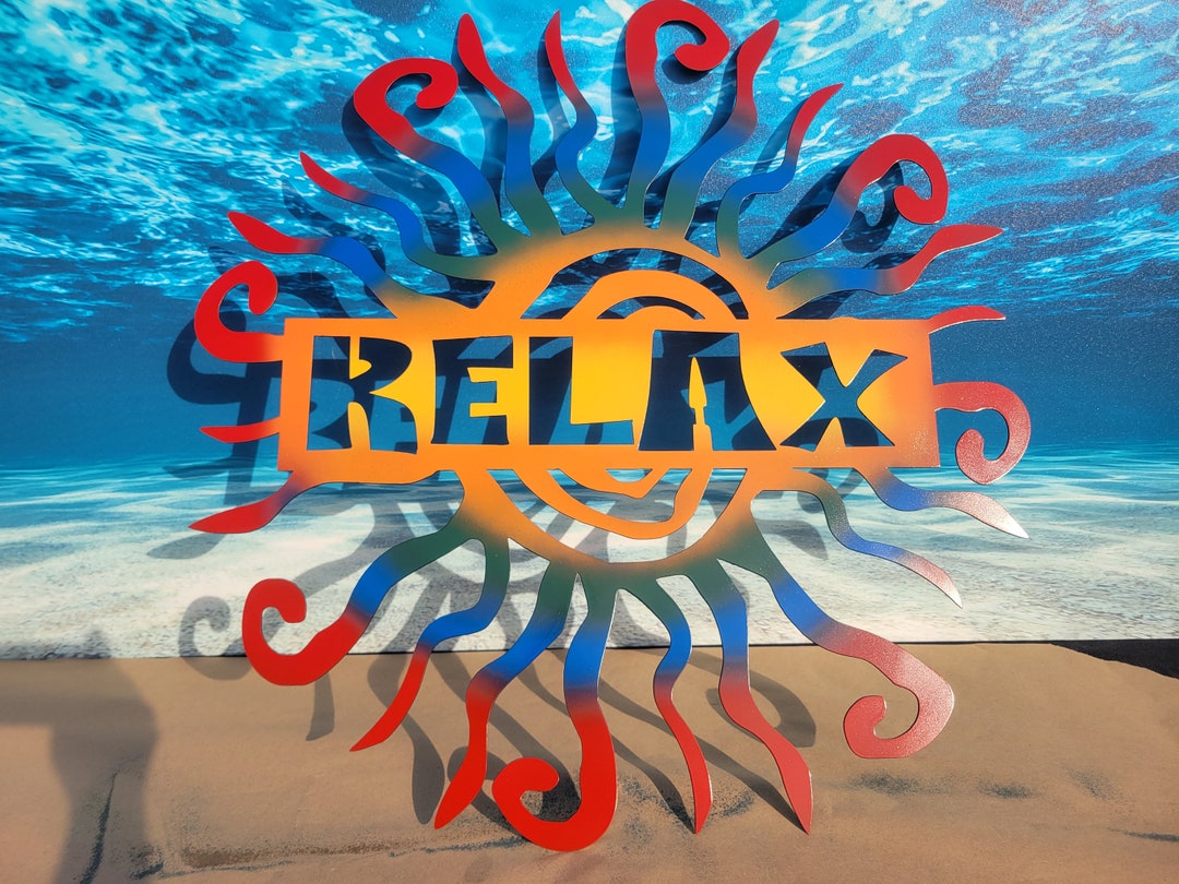 Metal Art Whimsical Sun Wall Art Customizable Metal Wall Art Home Decor Metal Decor Country