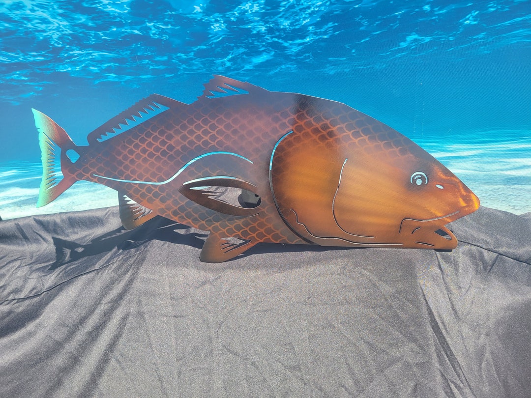 Redfish Red Drum Red Fish Metal Art Fish Wall Art Metal Decor Fishing