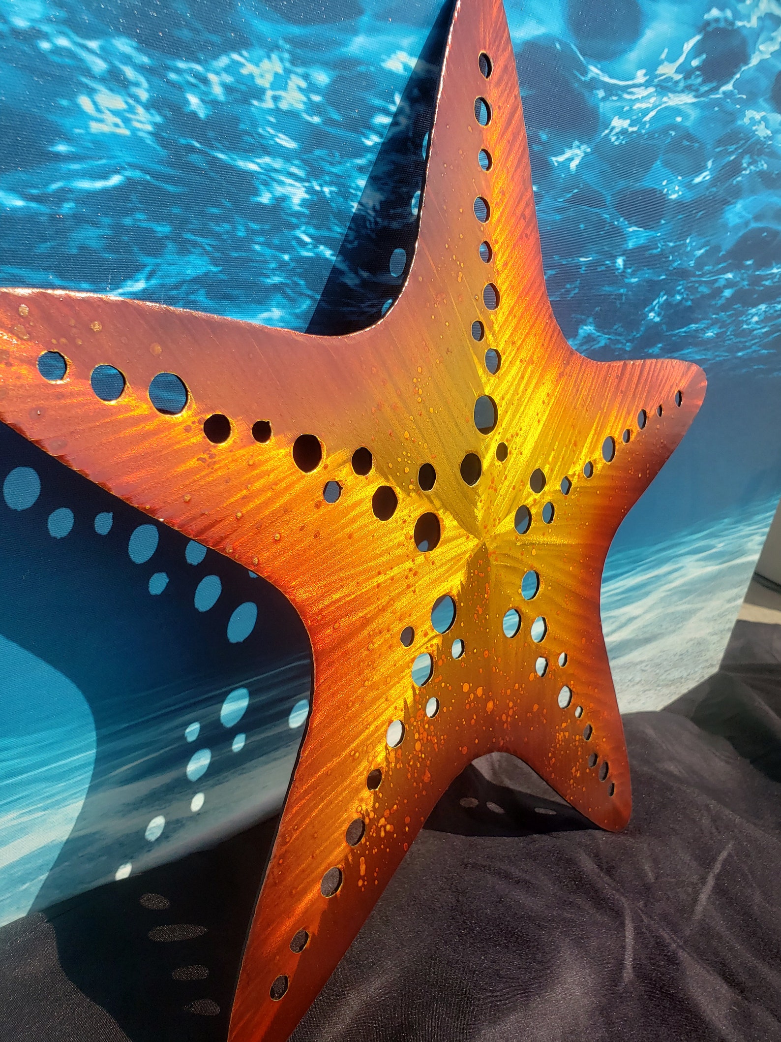 Starfish metal art star fish wall decor indoor or outdoor Etsy