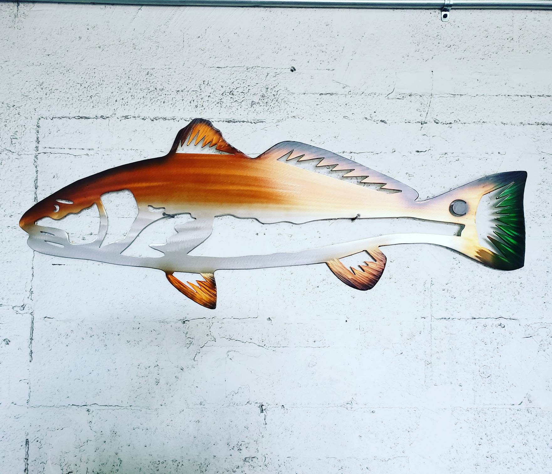 Redfish Red Drum Red Fish Metal Art Fish Wall Art Metal Decor Etsy