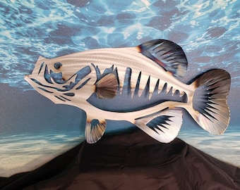 Crappie metal wall art fish decor custom art work steel or aluminum