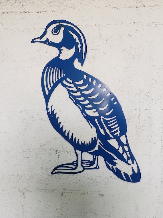 Wood Duck Metal Wall Art Home Decor Metal Decor Country Cabin Etsy