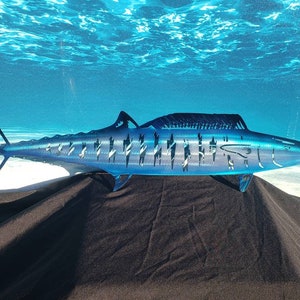 Wahoo metal wall art fish decor custom art work steel or aluminum