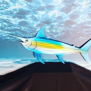 swordfish  sword fish  metal wall art fish decor custom art work steel or aluminum