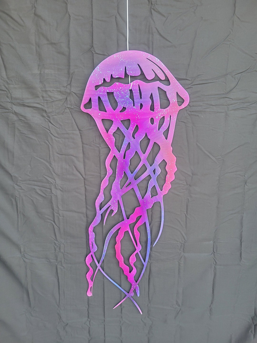 Jellyfish Metal Wall Art Fish Decor Custom Art Work Steel or Aluminum Etsy
