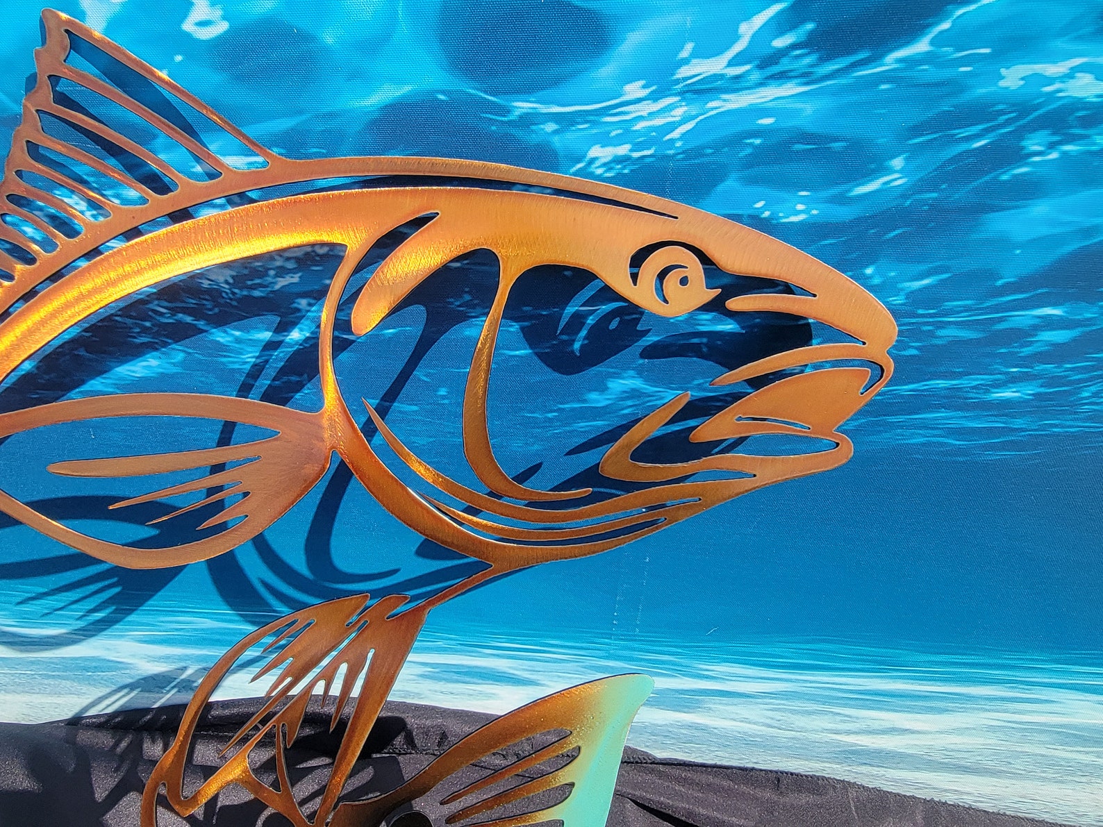 Redfish Red Drum Fish Wall Art Fish Decor Custom Art Work Etsy