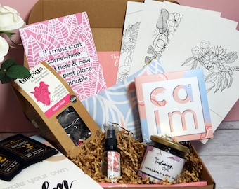 Geschenkbox für beste Freundin, Pamper Self-Care-Kit, personalisierte Luxus-Self-Care-Produkte, handgefertigtes Pflegepaket