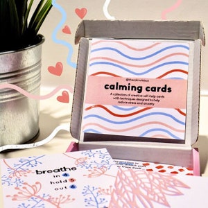 Anxiety Relief gift | Calming Cards| Self Help cards | Gratitude cards | Stress Relief | Affirmation cards | Unique Mother&#39;s Day gift