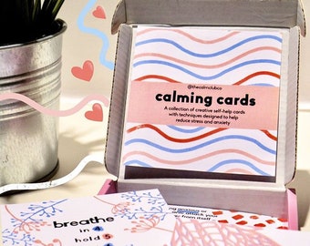 Anxiety Relief gift | Calming Cards| Self Help cards | Gratitude cards | Stress Relief | Affirmation cards | Unique Mother's Day gift