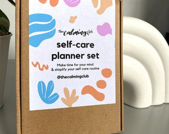 The Self-Care Planner Set Trio - 3 A6 Desk planners - Wellness stationery