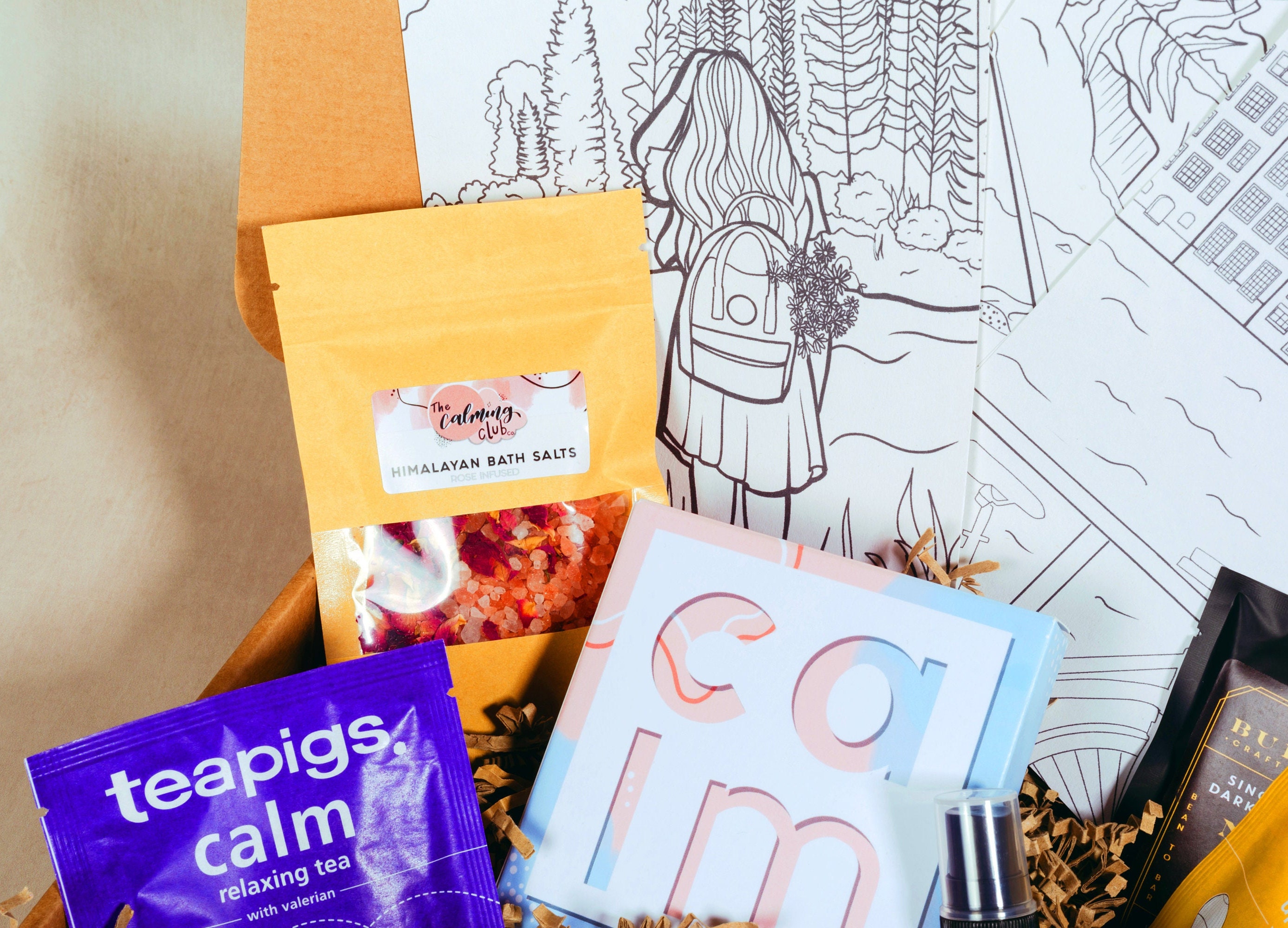 Anxiety Relief Care Package for Her Self-care Gift Box - Etsy