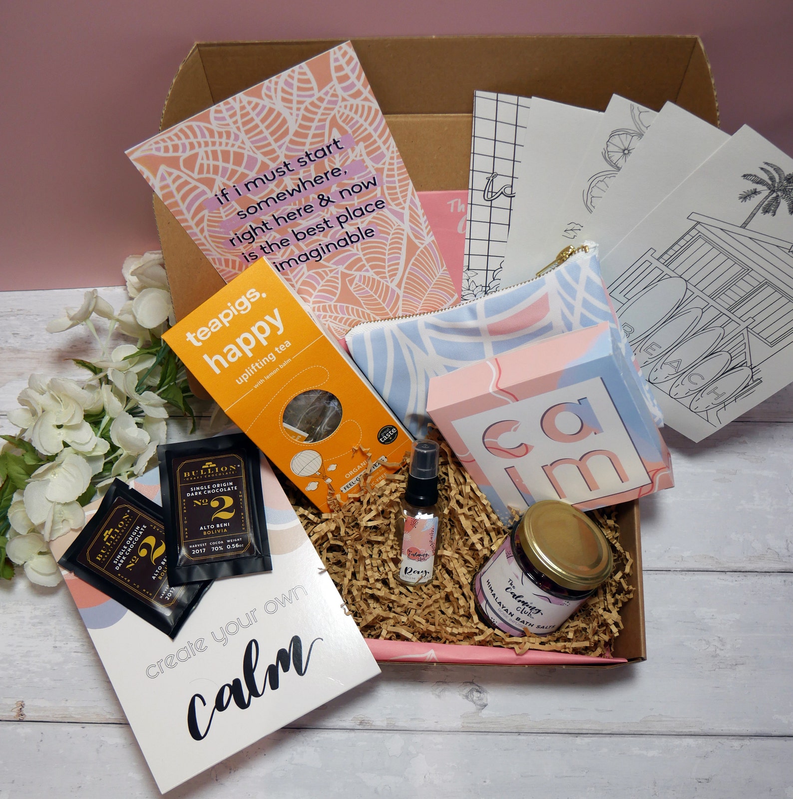 Self Care Gift Box, Best Friend Gift, Happiness Gift Box, Gift Set for