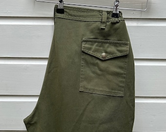 Boy Scout Pants, Vintage 70s BSA Union Made Combat Cargo Trousers 