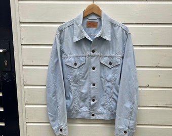 Vintage 70s: Levi's Big E type III trucker Jacket - Blue - made in Hong Kong (L)