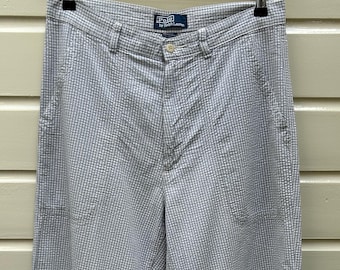 パンツ 90s Polo Ralph Lauren houndstooth slacks Vintage 90s: Polo by Ralph Lauren Pleated Houndstooth Pants - 100