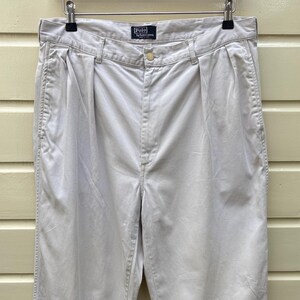 Vintage 80s: Polo by Ralph Lauren Pleated Cotton Chino Pants