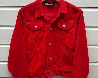 Vintage 70s WRANGLER Corduroy Jacket ~ Rampage Wrangler Horse Tag