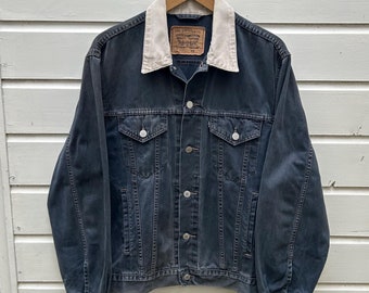 Vintage Levi's Navy Blue Corduroy Jacket | Size 10 - Www