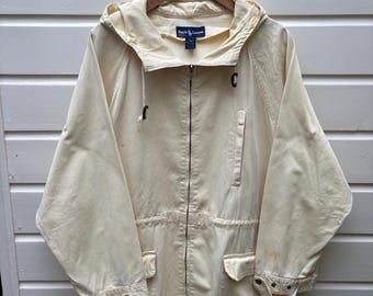 Vintage anni '80: parka Polo by Ralph Lauren - prodotto negli USA - giallo consumato (L)