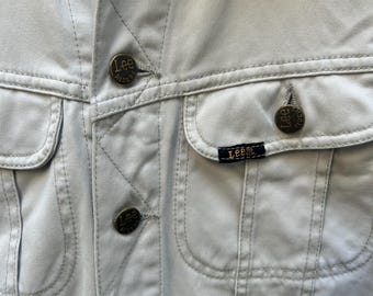 Vintage 90s: Lee 101-J Westerner Cotton Slim Jacket - Beige