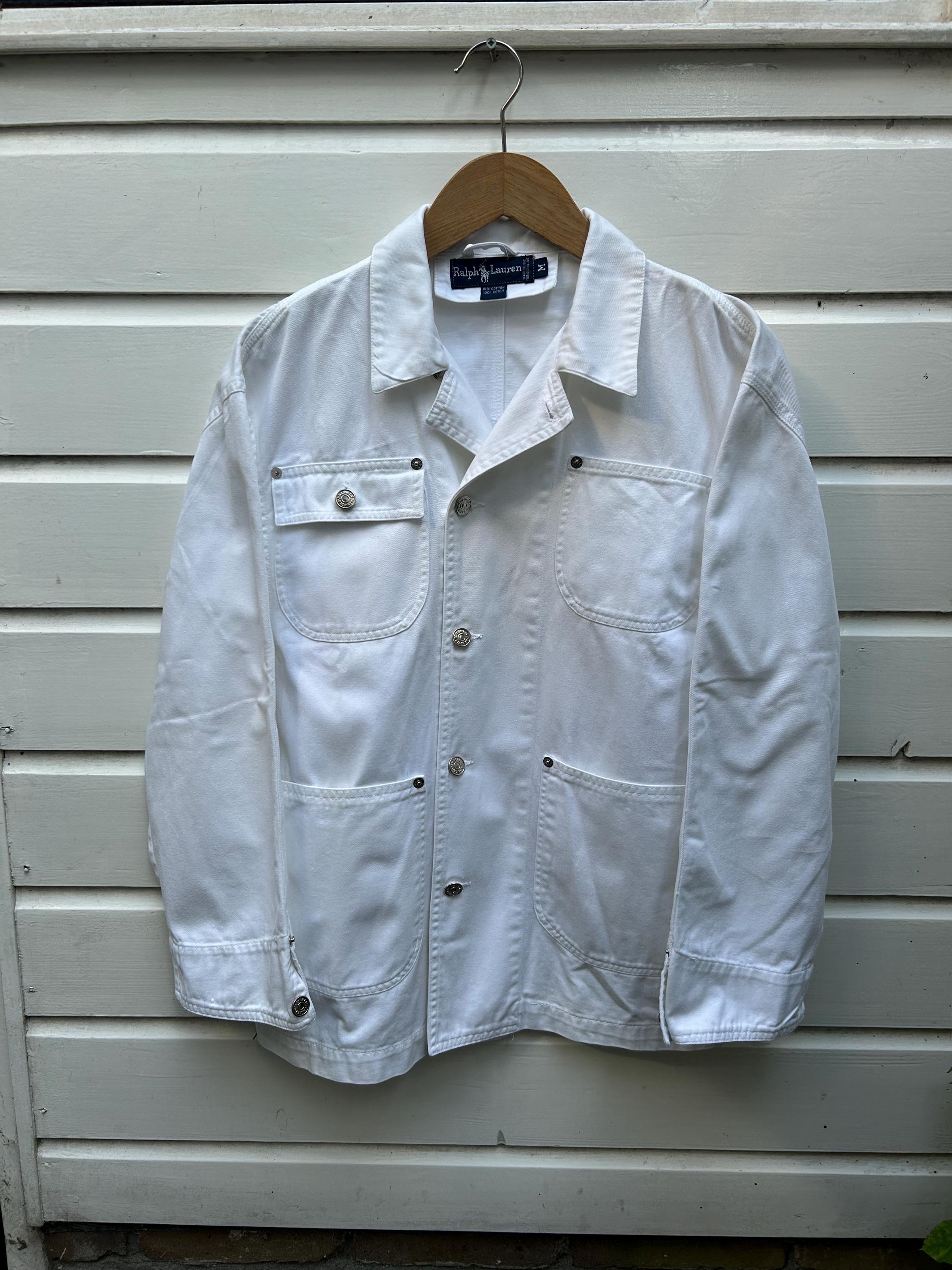 Vintage 80s: Polo by Ralph Lauren cotton chore jacket - made in Italy (M)