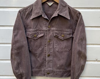 Vintage 70s: Rare Lee Rider Moleskin Jacket - Brown - Made