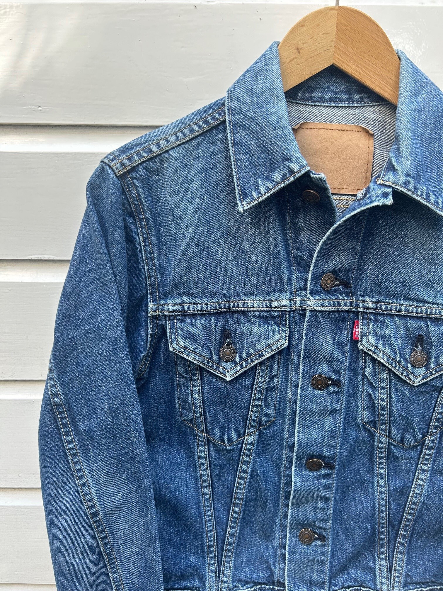 Vintage 90s: Levi's Type III Big E Trucker Denim Jacket - 71557