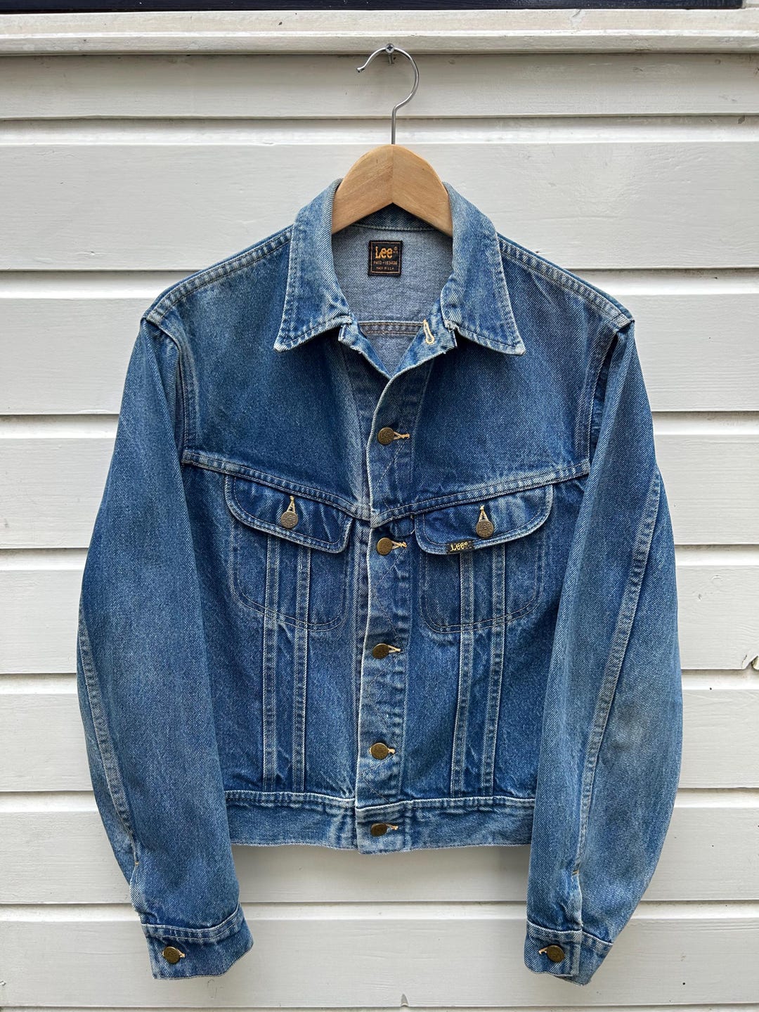 Vintage 70s Lee Riders Denim Jacket Union Made In USA PATO 153438 M Etsy vintage-70s-lee-riders-denim-jacket-union-made-in-usa-pato-153438-m-etsy
