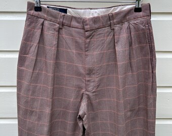 Vintage 90s: Polo by Ralph Lauren Pleated Houndstooth Pants - 100