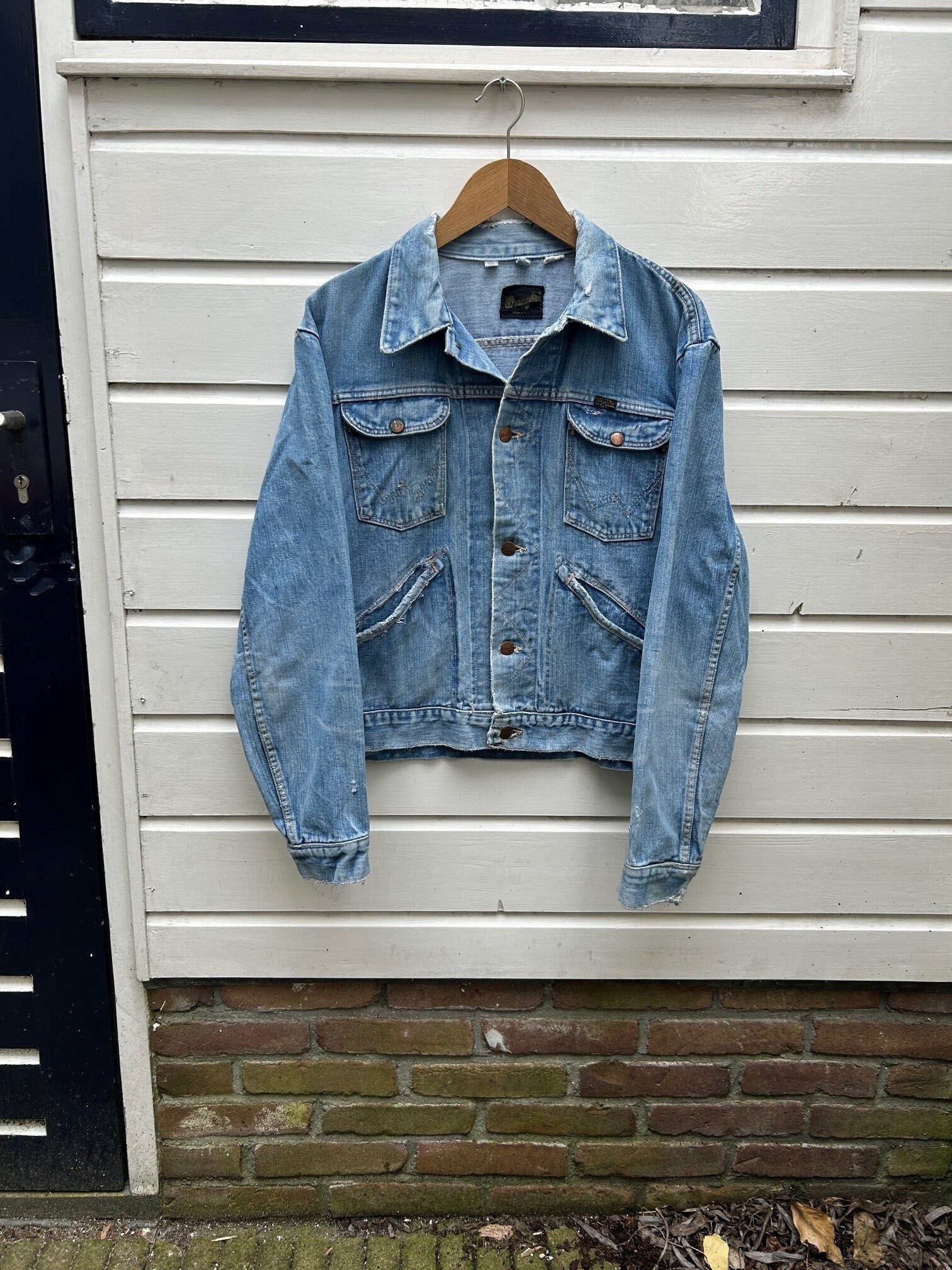 Vintage 70s: Wrangler 124MJ Western Selvedge Denim Jacket Vintage 70s: Wrangler 124MJ Western Selvedge Denim Jacket