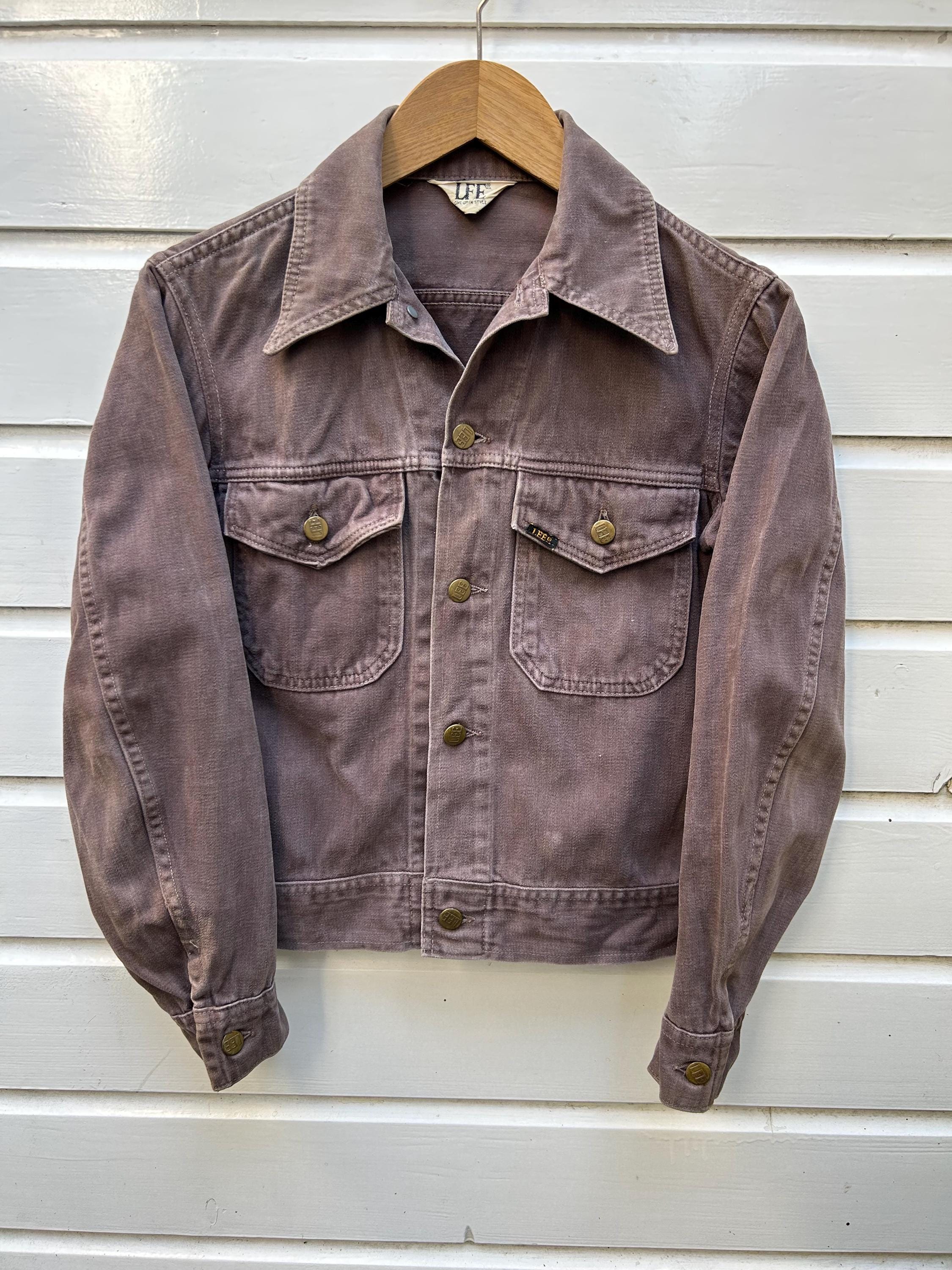 Vintage 70s: Rare Lee Rider Moleskin Jacket - Brown - Made in USA