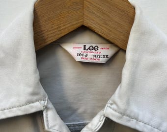 Vintage 90s: Lee 101-J Westerner Cotton Slim Jacket - Beige