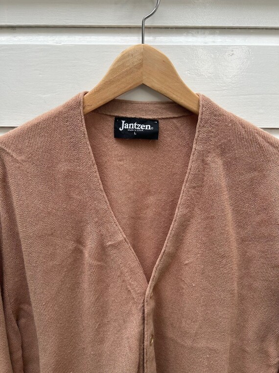 Vintage 70s: Jantzen Cardigan Brown Acrylic Made in USA L - Etsy UK