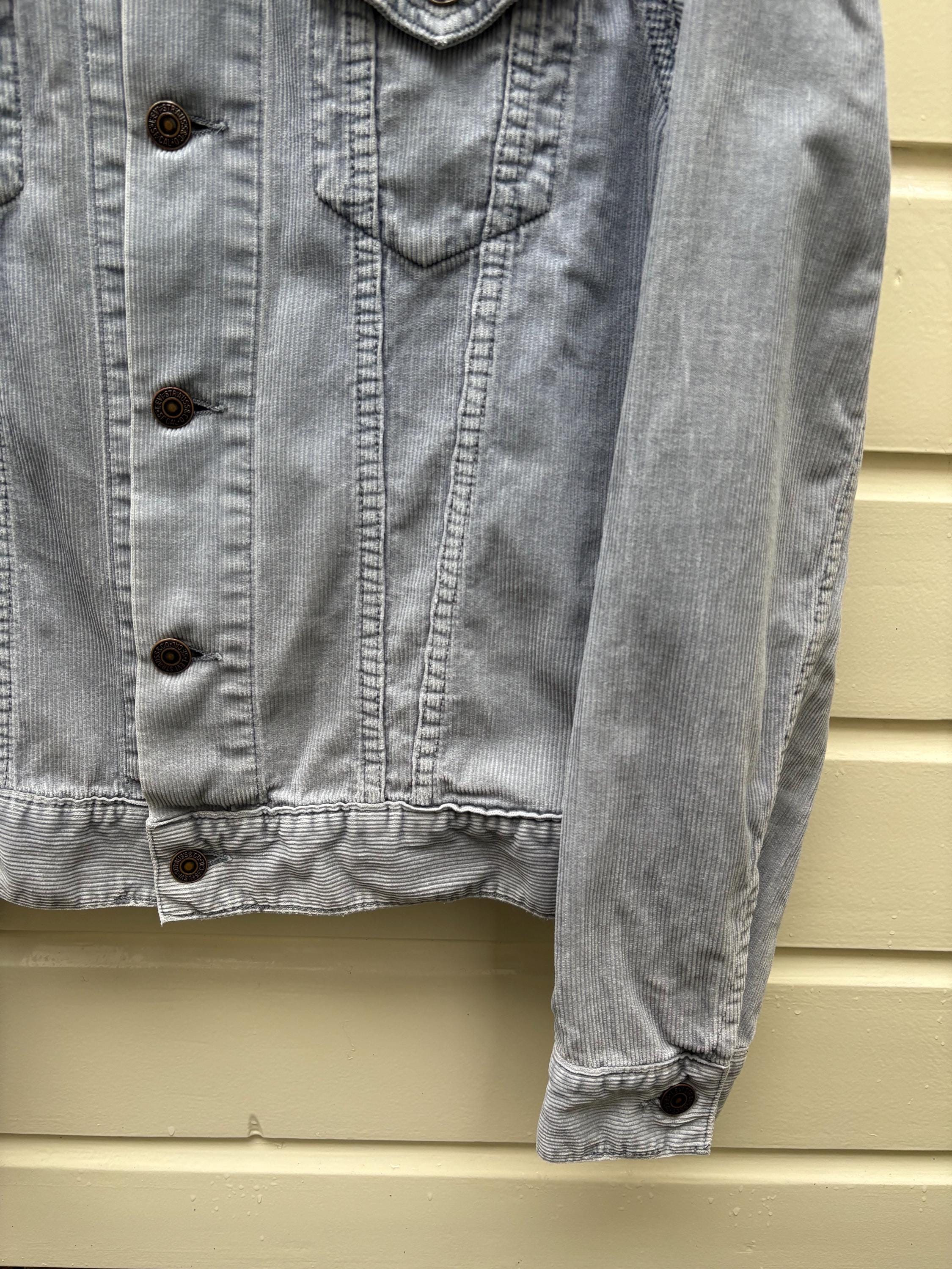 Vintage 90s: Levi's Corduroy Trucker Jacket - 70500 - Blue / Grey